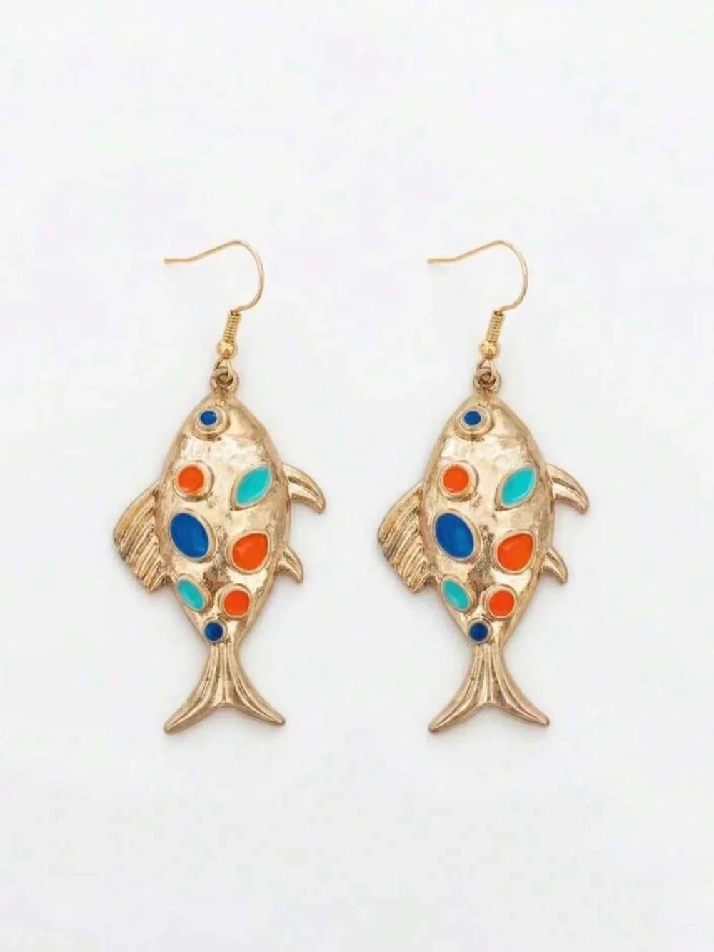 Fish drop earrings Q1182